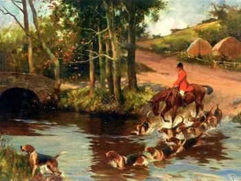 unknow artist Classical hunting fox, Equestrian and Beautiful Horses, 029. oil painting image